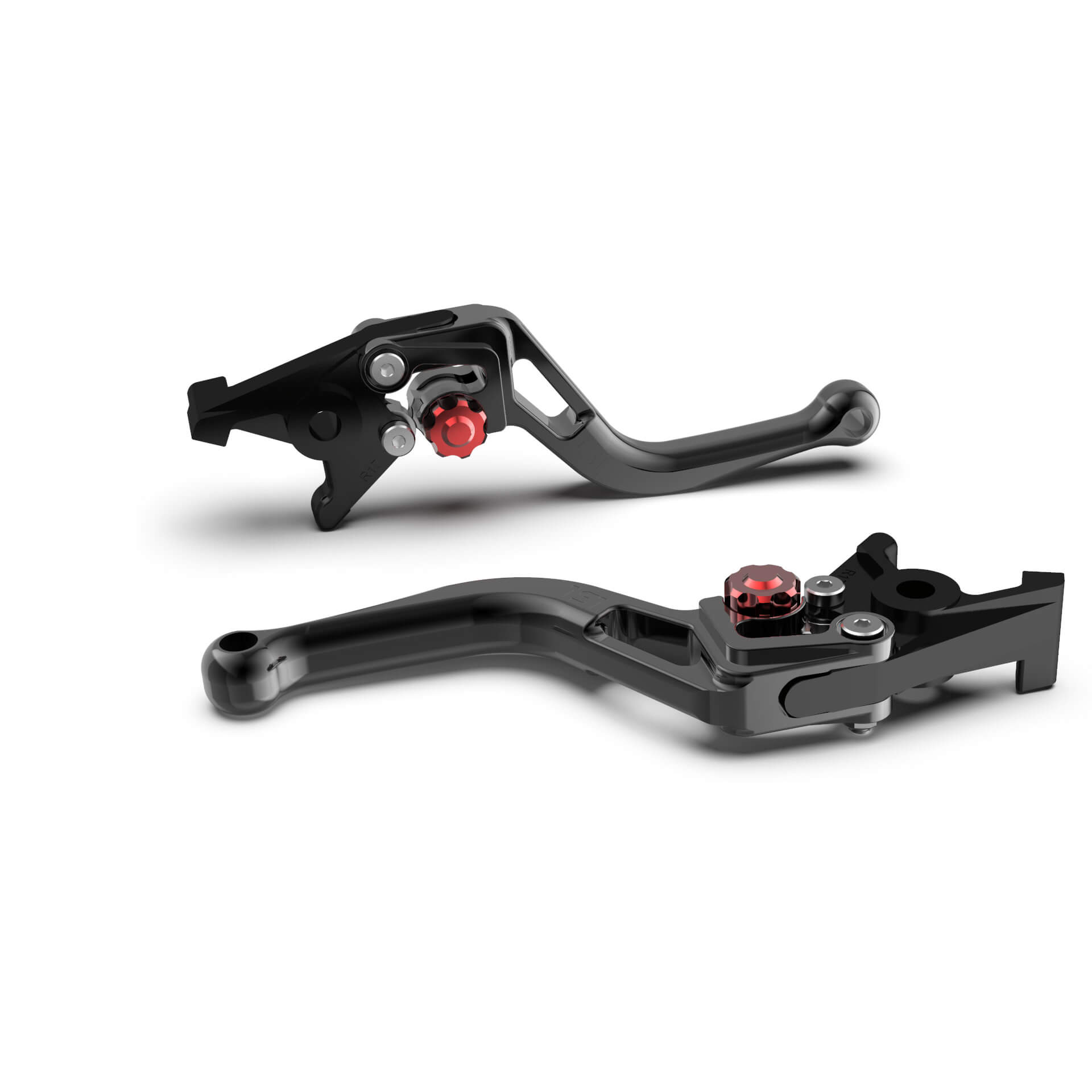 LSL Clutch lever BOW L14, short, black/red, red