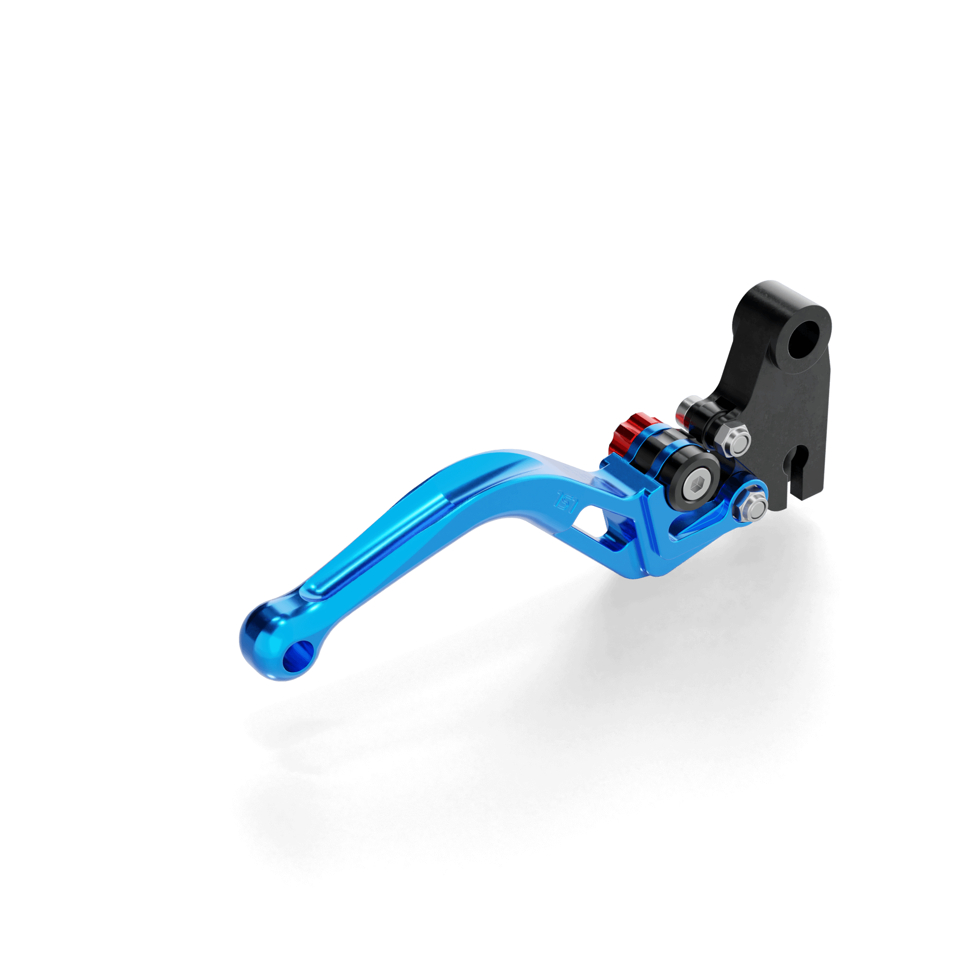 LSL Clutch lever BOW L45R, short, blue/red, red