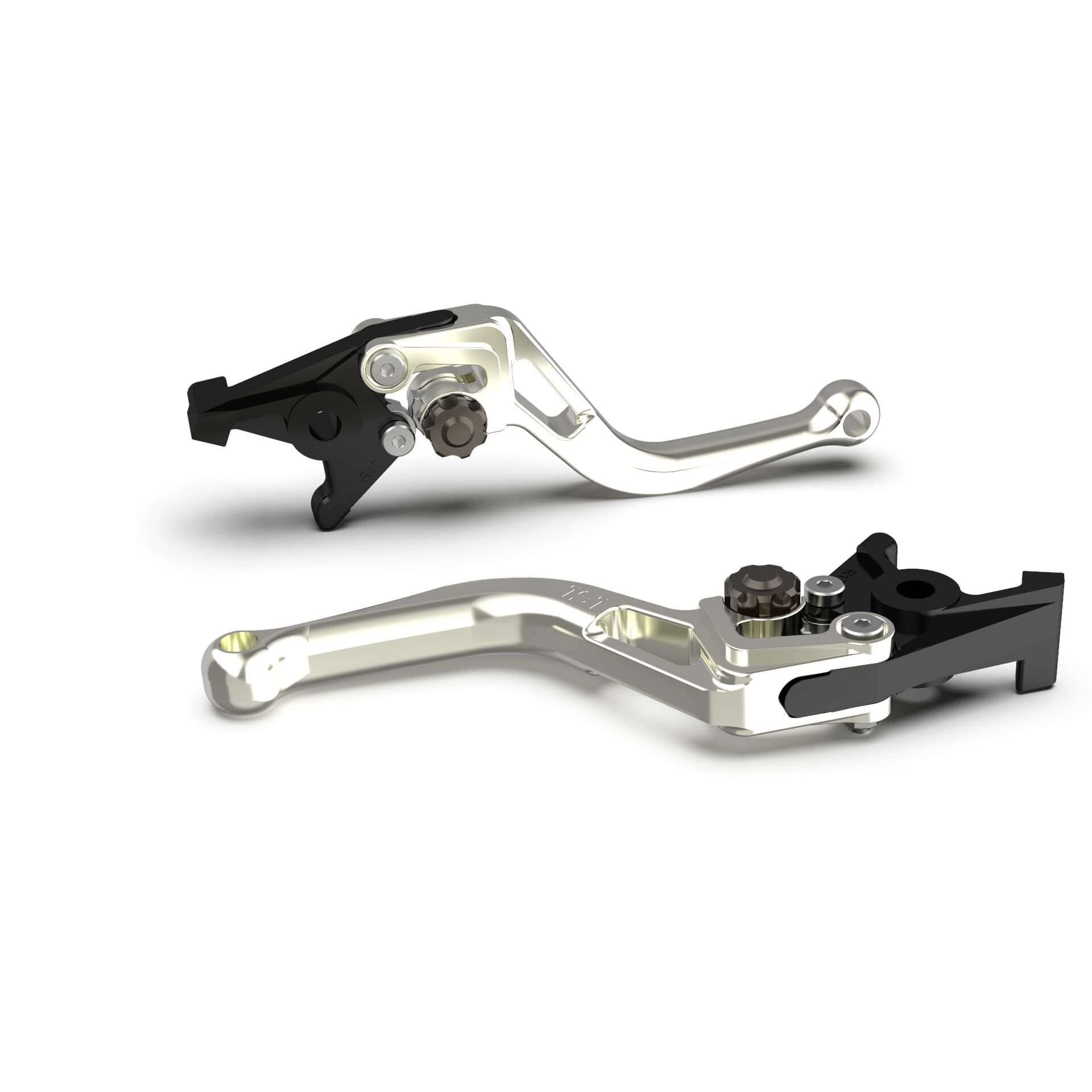 LSL Clutch lever BOW L48R, short, silver/anthracite, black-grey, black-grey