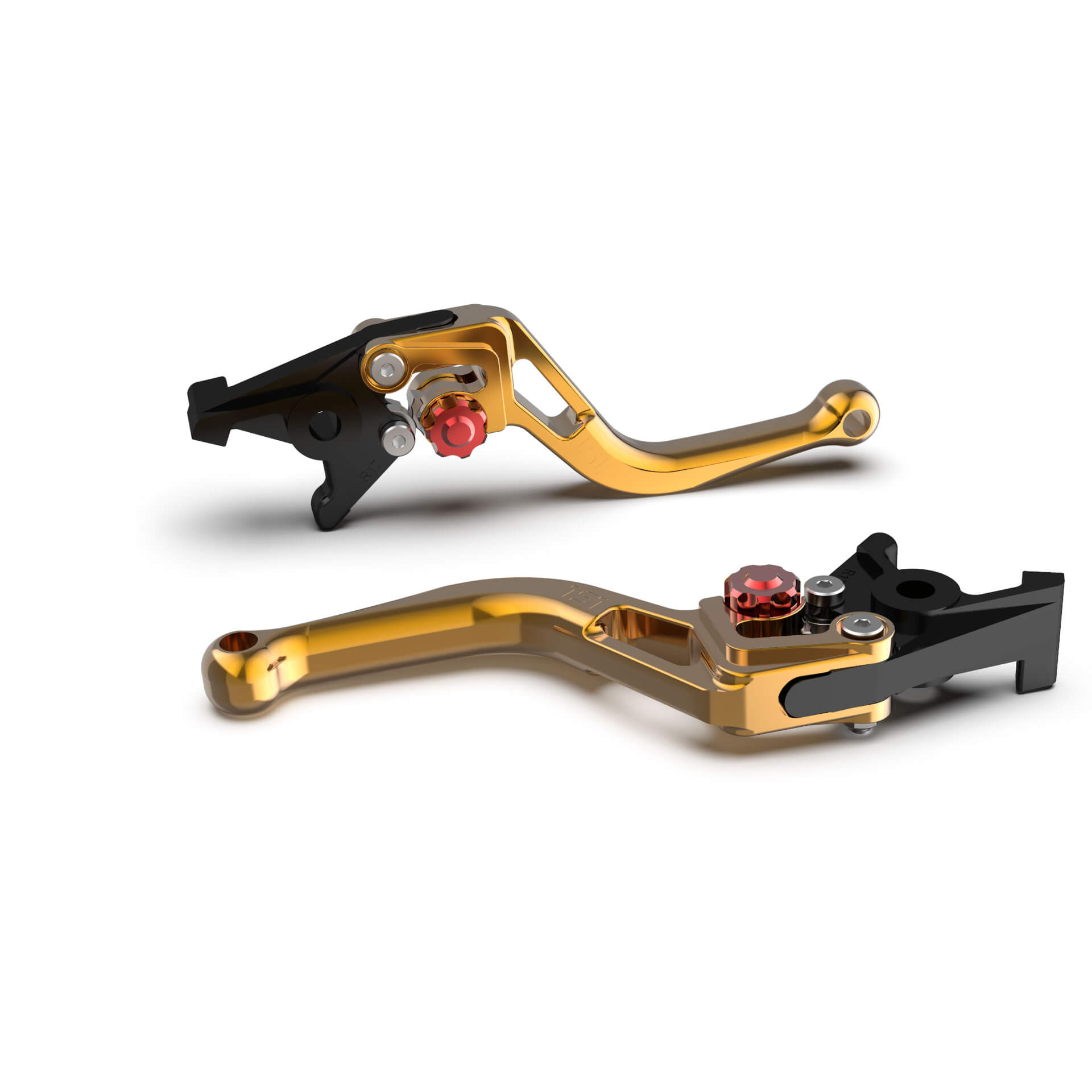 LSL Clutch lever BOW L50, short, gold/red, red