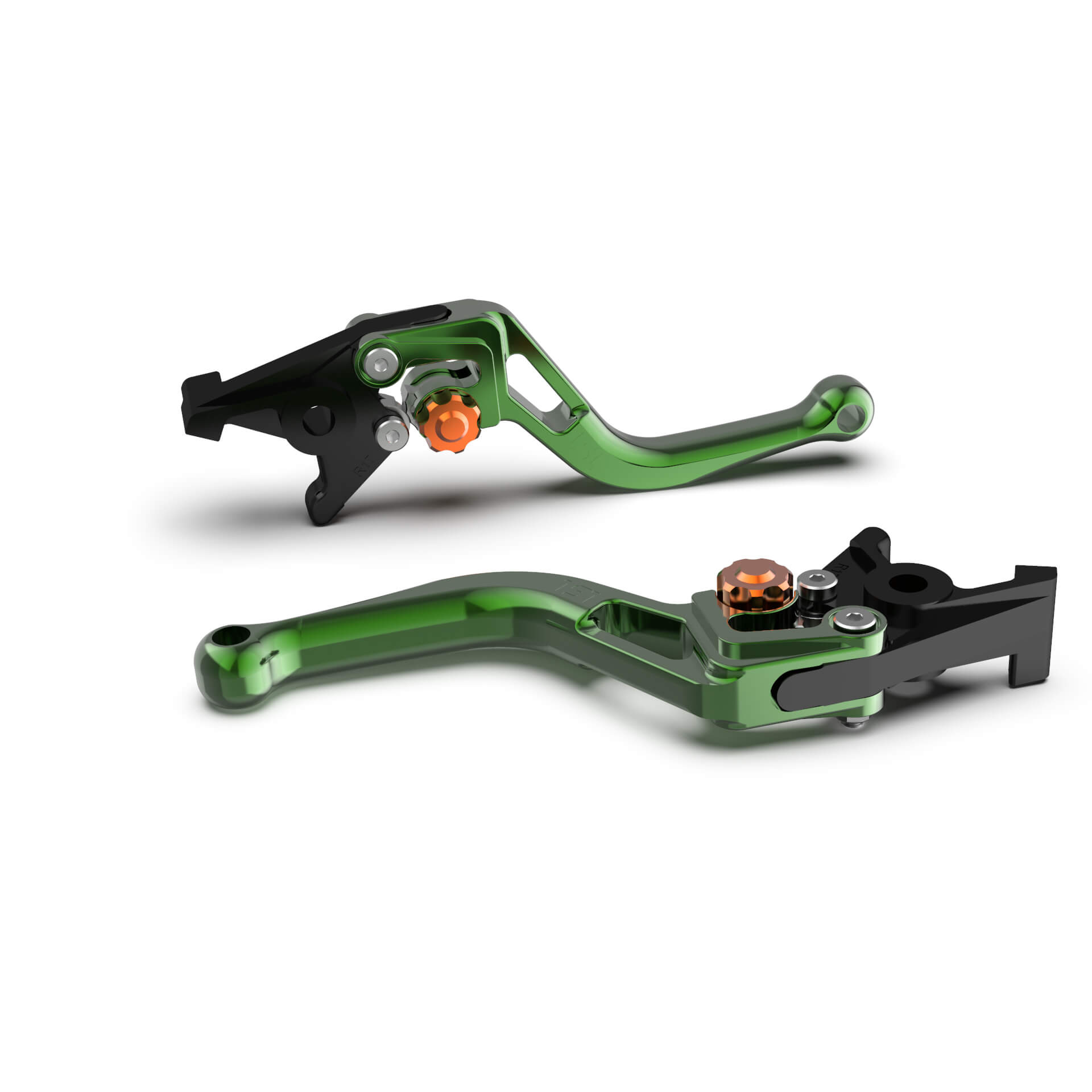 LSL Clutch lever BOW L72, short, green/orange, orange