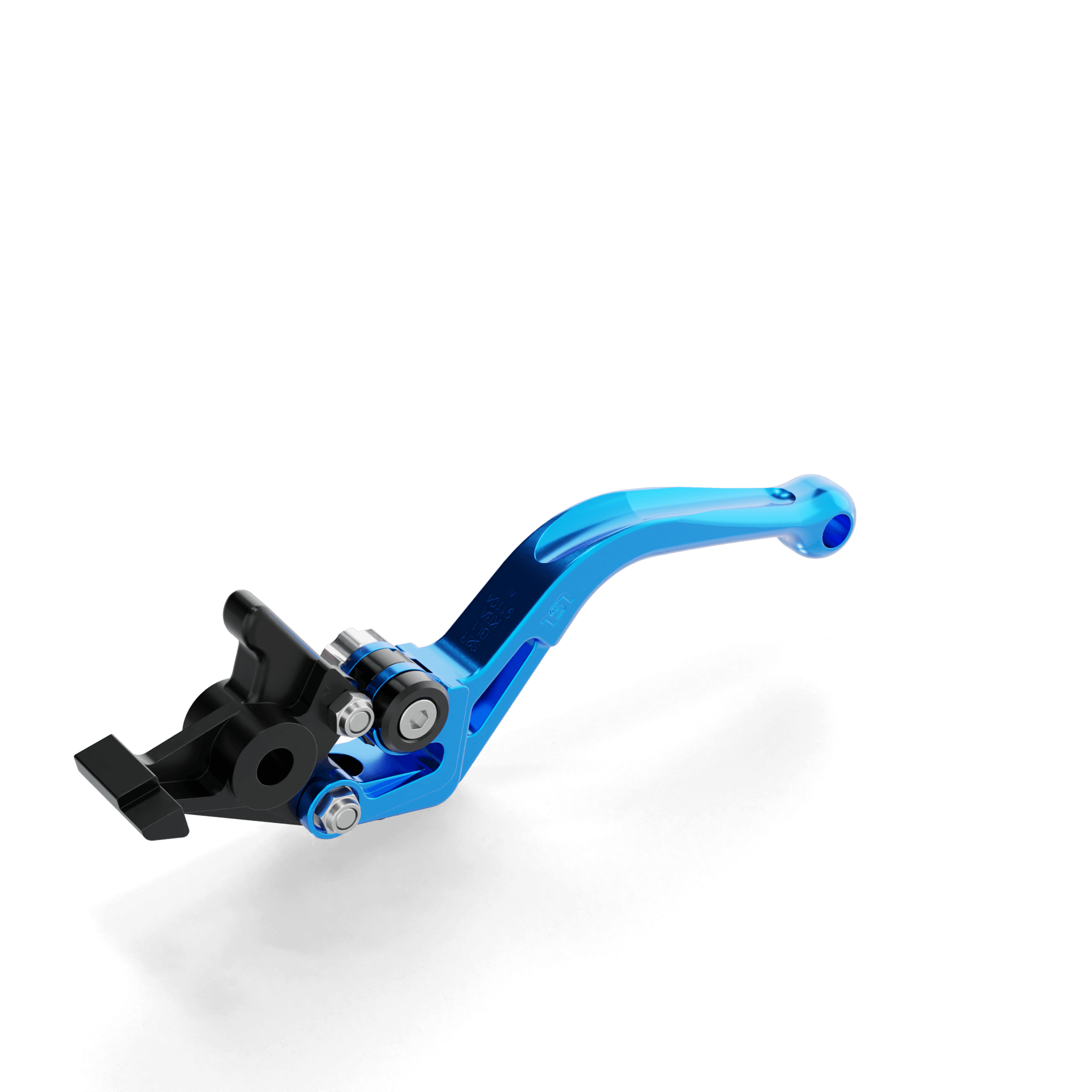 LSL Brake lever BOW R15, short, blue/silver, silver