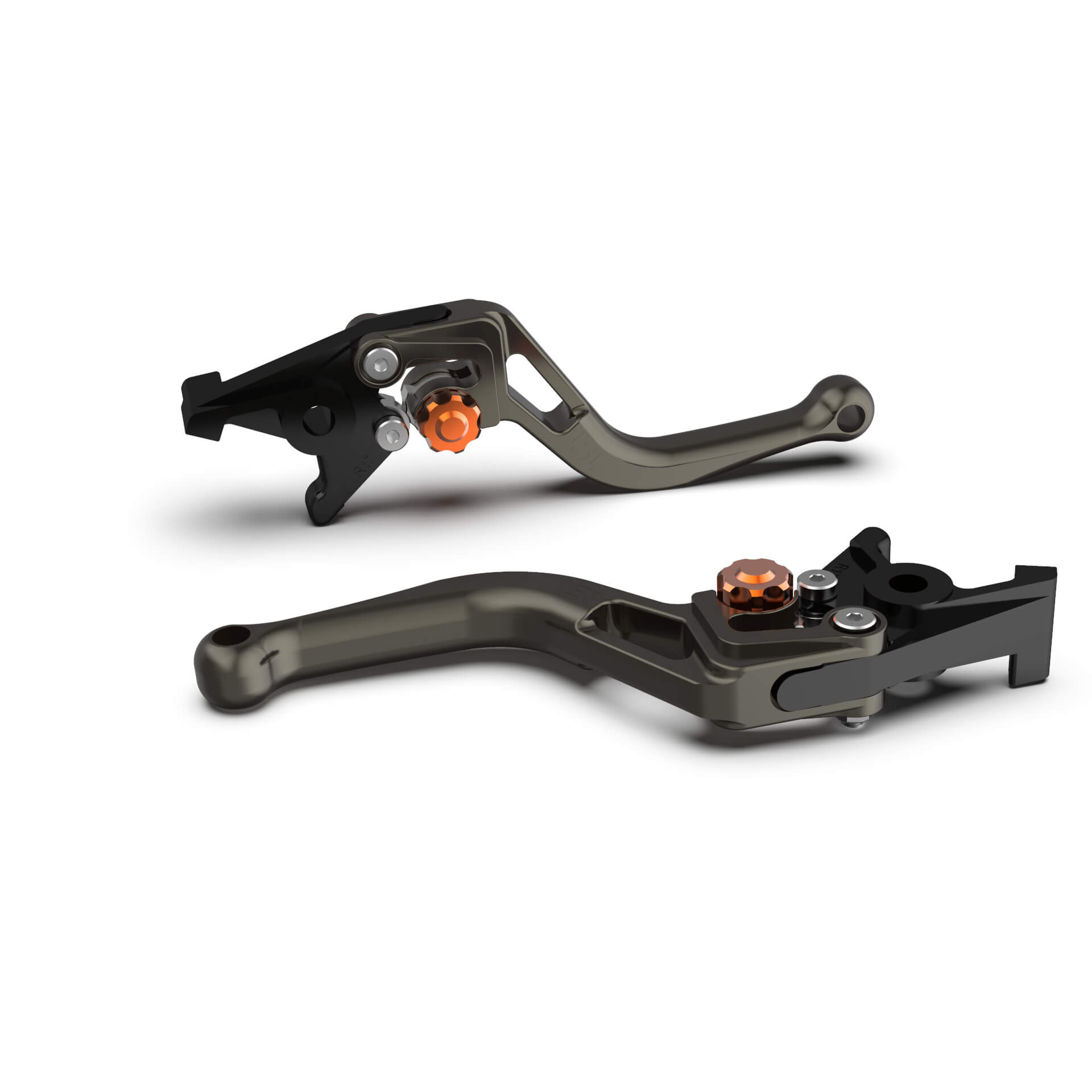 LSL Brake lever BOW R16R, short, anthracite/orange, orange