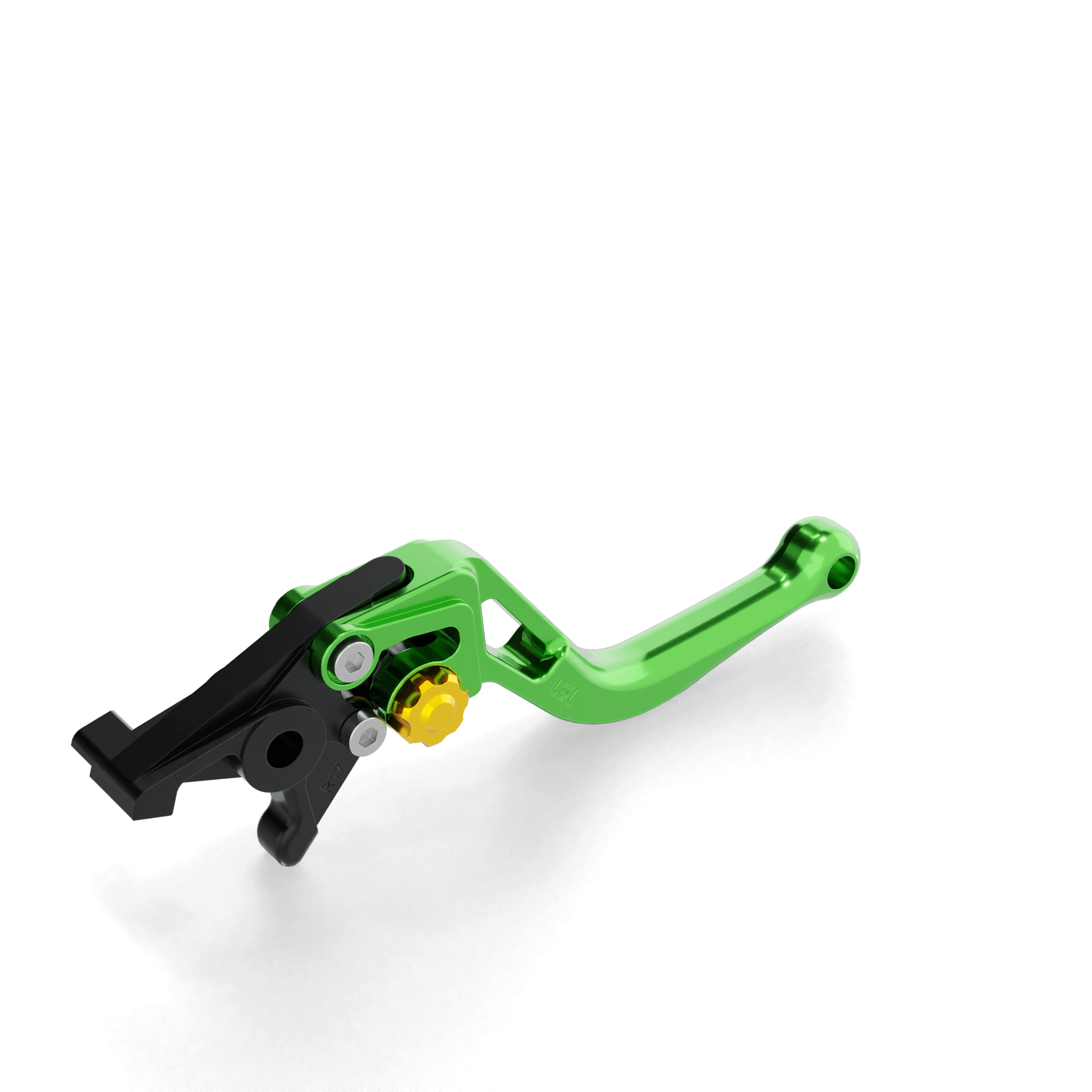 LSL Brake lever BOW R20, short, green/gold, gold