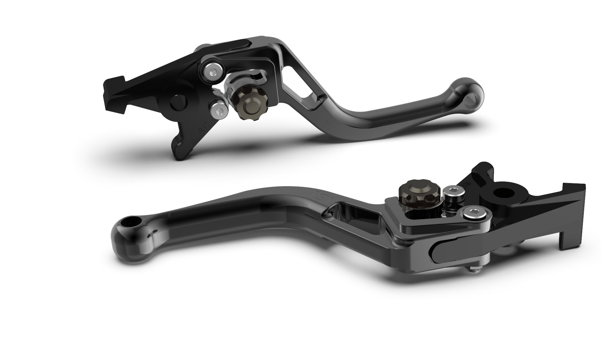 LSL Brake lever BOW R20, short, black/anthracite, black-grey, black-grey