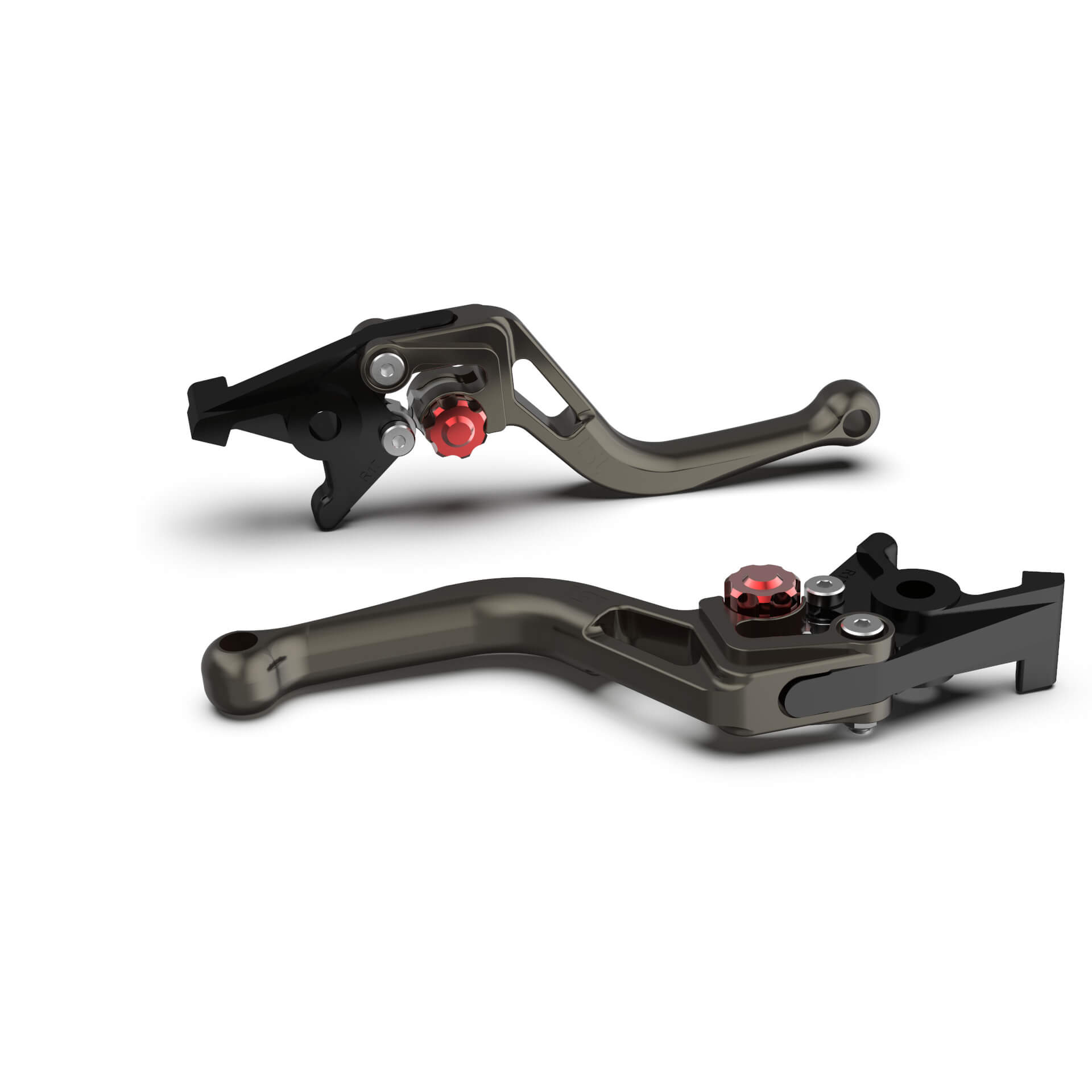 LSL Brake lever BOW R23R, short, anthracite/red, red
