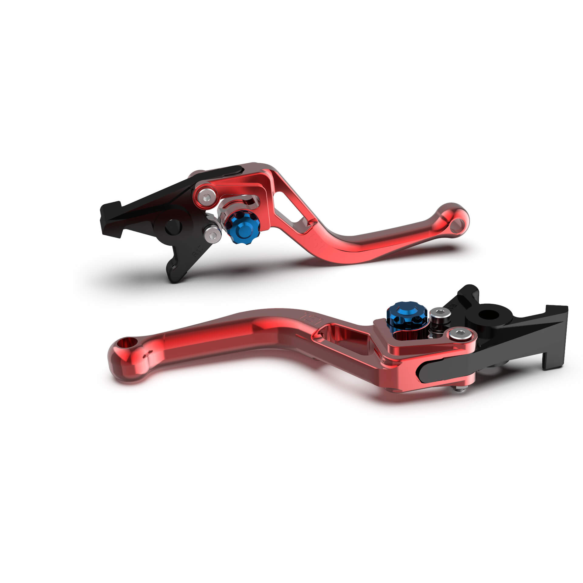 LSL Brake lever BOW R31, short, red/blue, blue