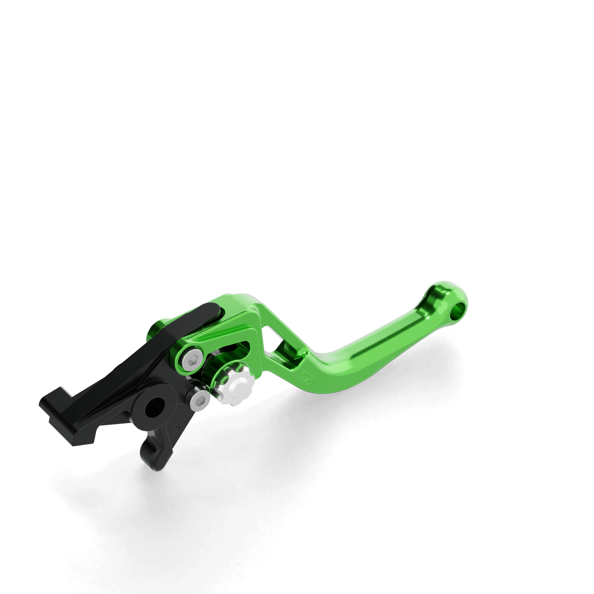 LSL Brake lever BOW R32, short, green/silver, silver
