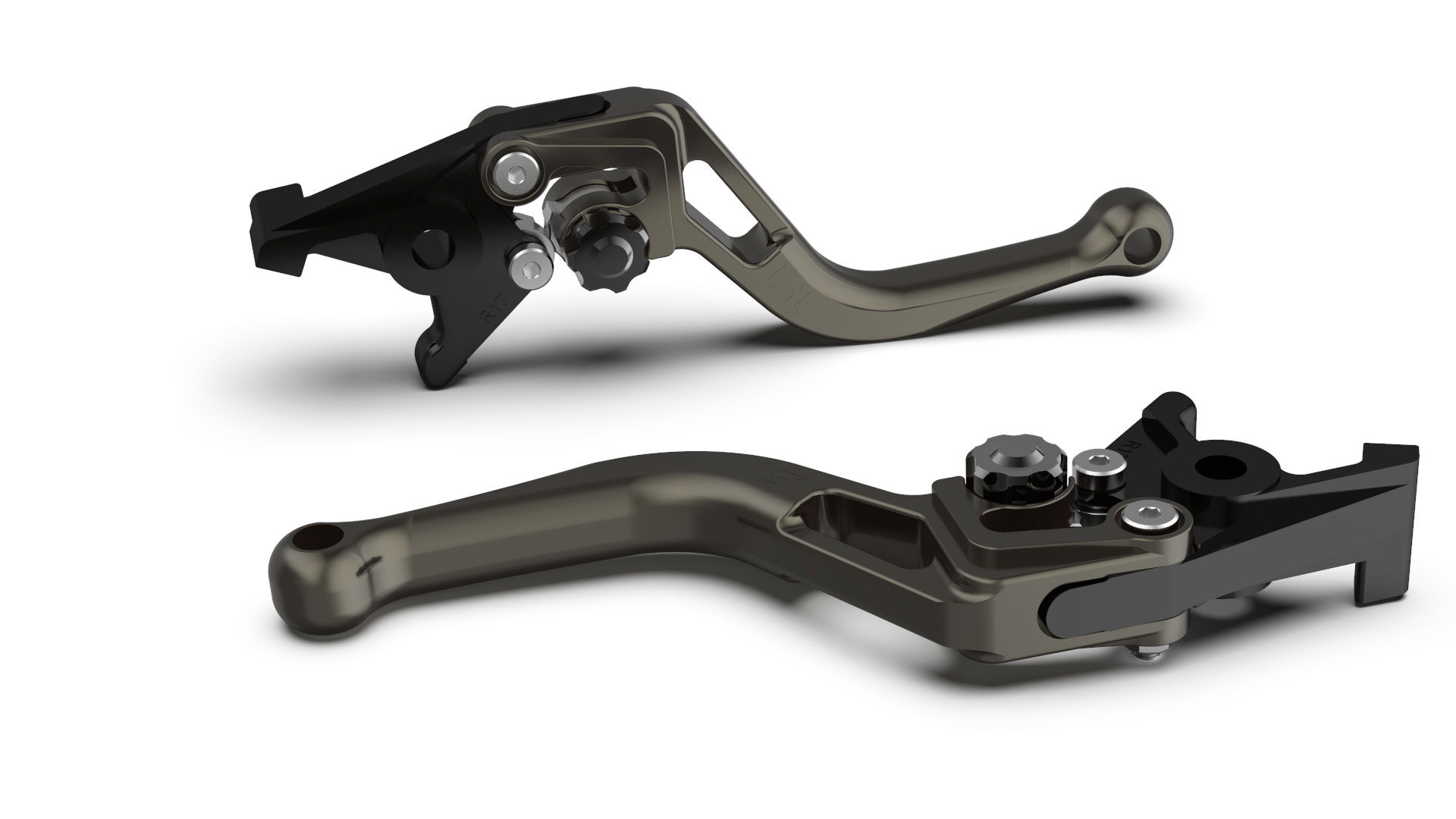 LSL Brake lever BOW R32, short, anthracite/black, black