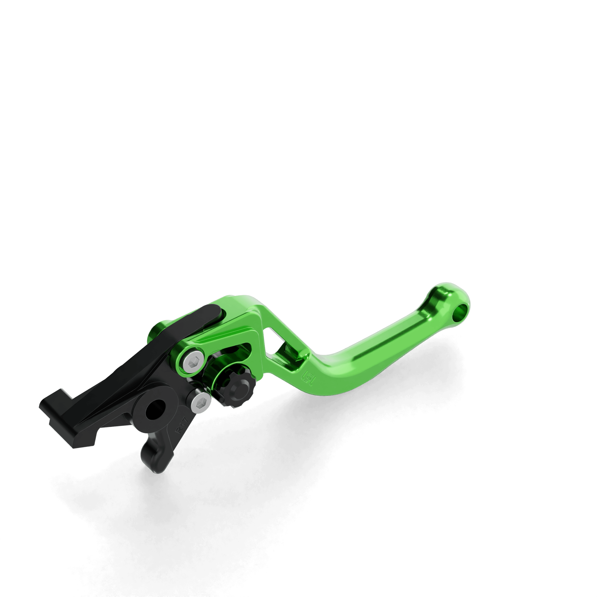 LSL Brake lever BOW R34R, short, green/black, black