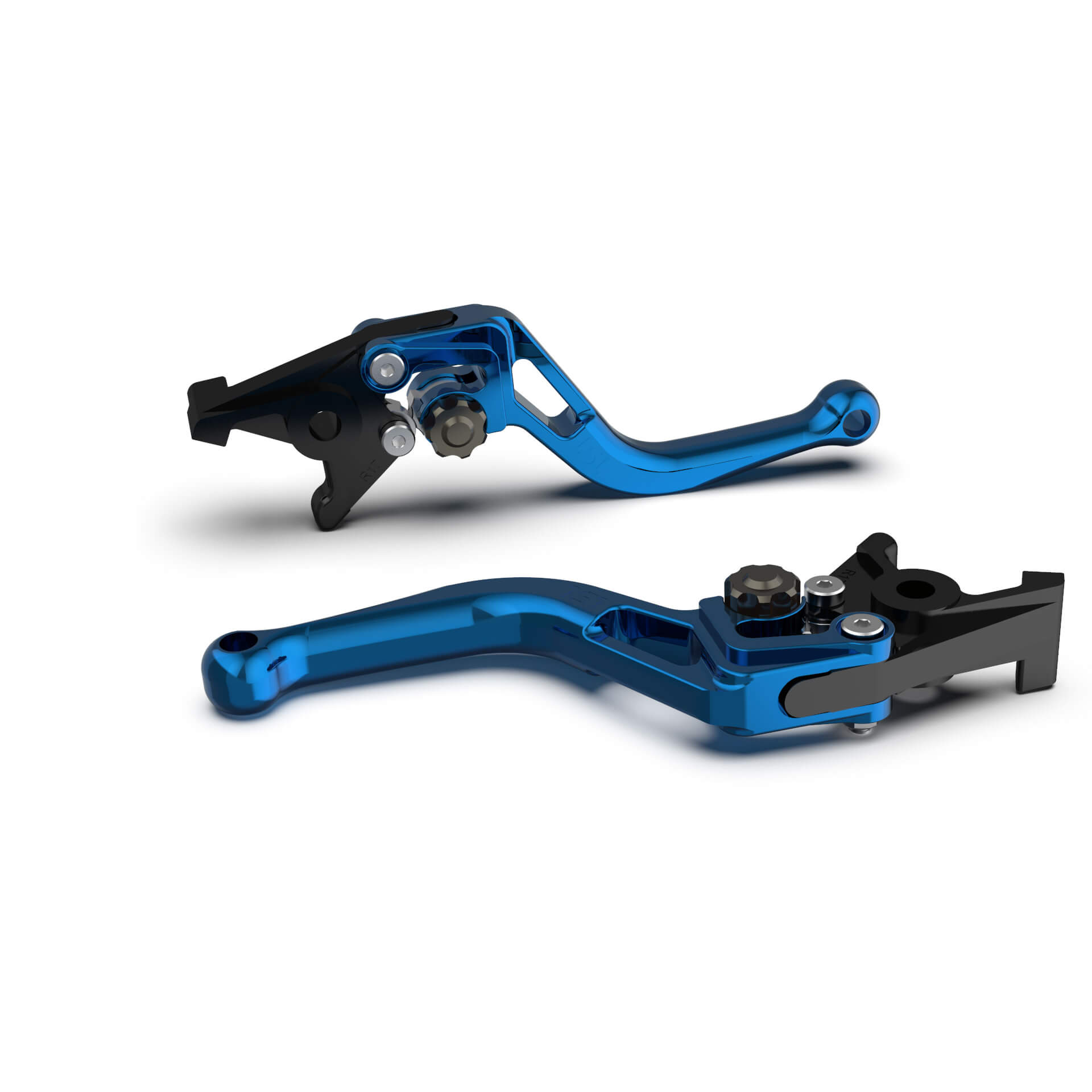 LSL Brake lever BOW R45, short, blue/anthracite, black-grey, black-grey