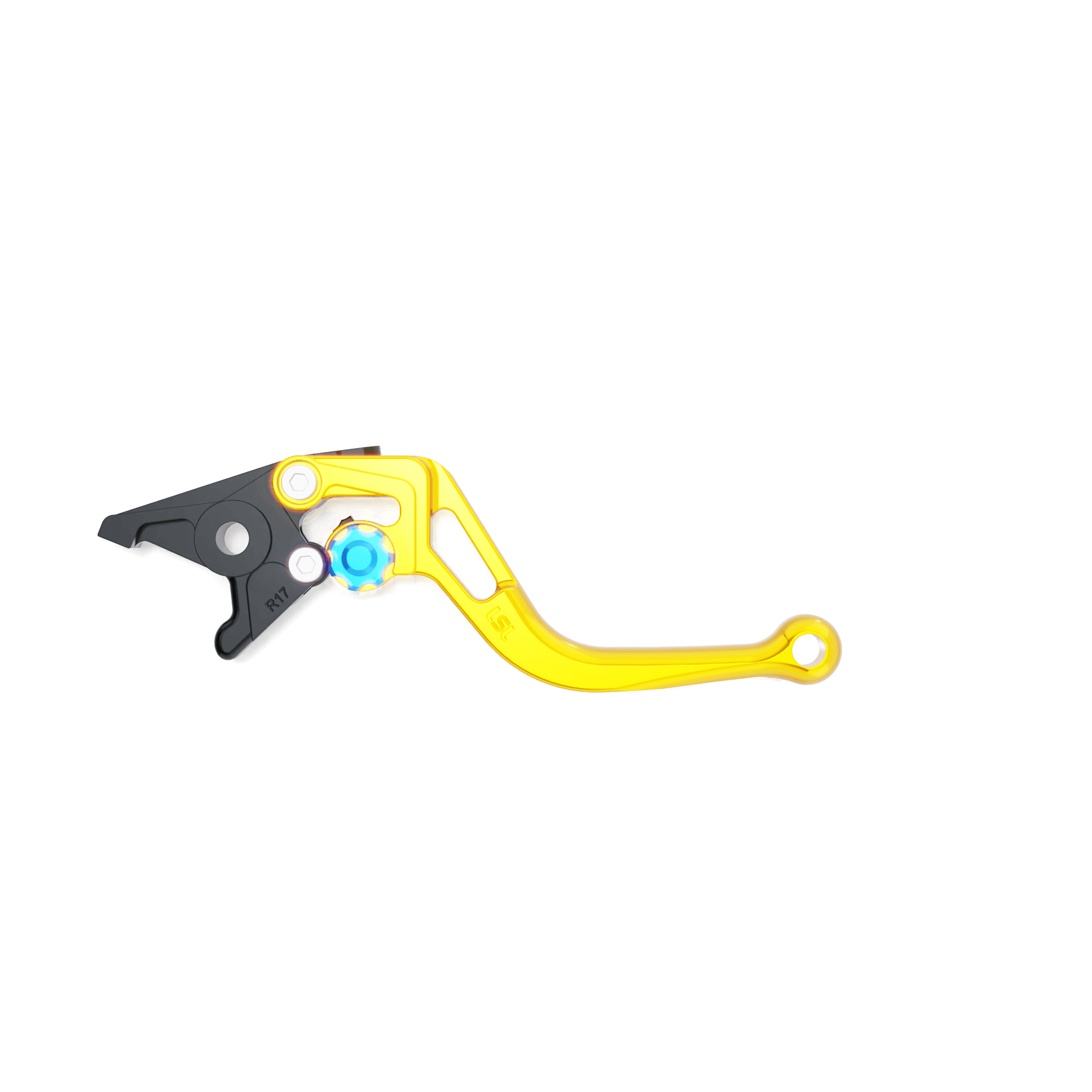 LSL Bremshebel BOW R49R, kurz, gold/blau, blau