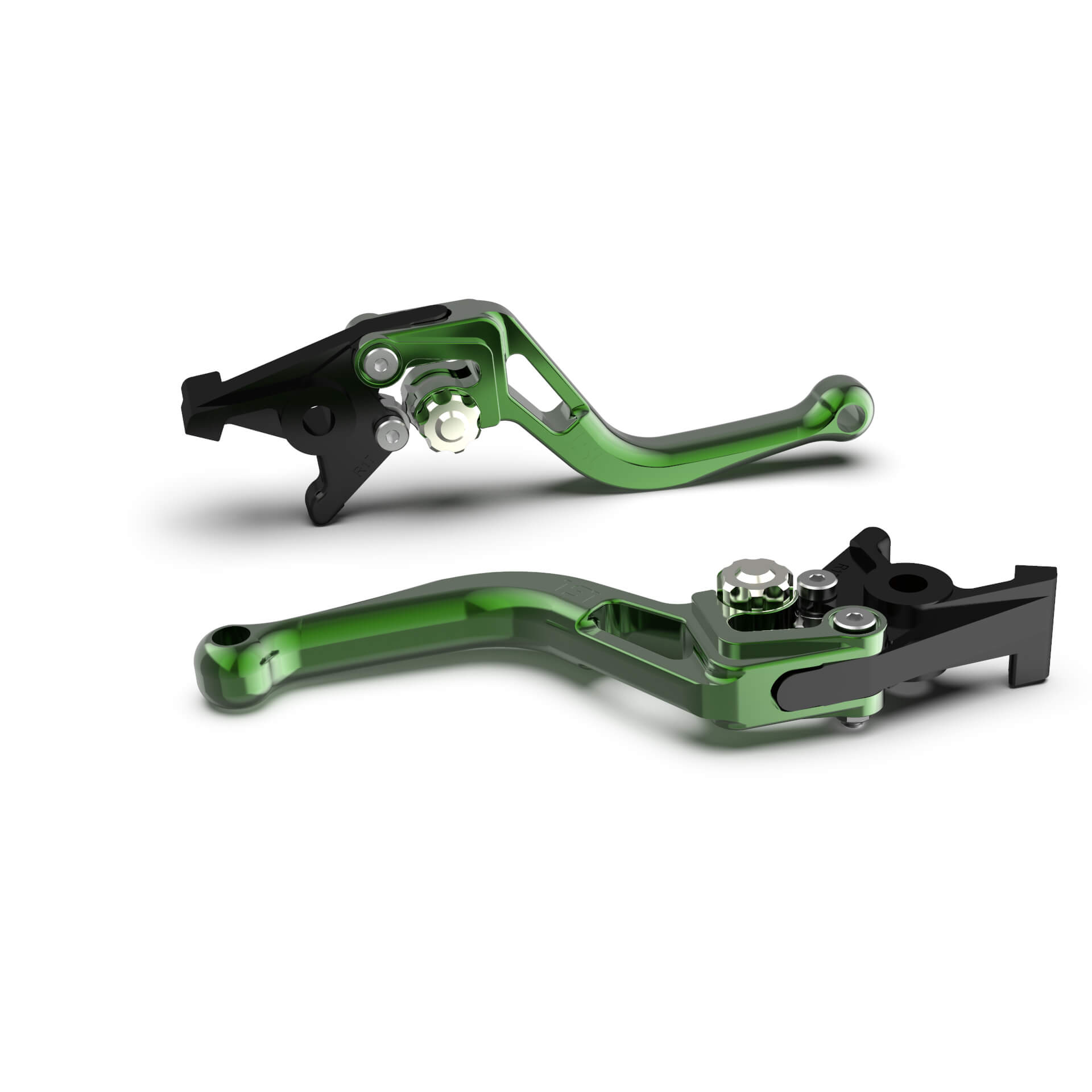 LSL Brake lever BOW R50, short, green/silver, silver