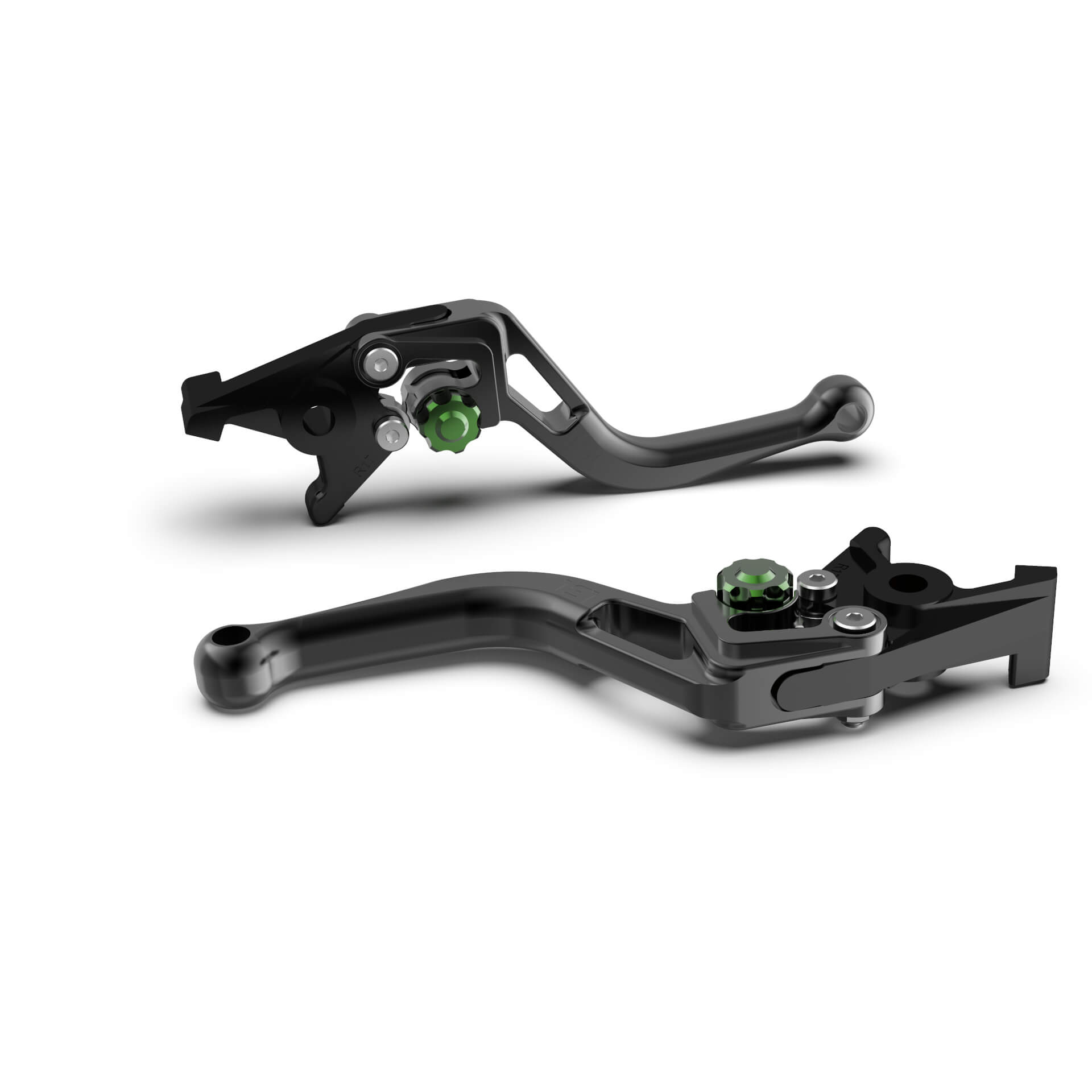 LSL Brake lever BOW R51, short, black/green, green