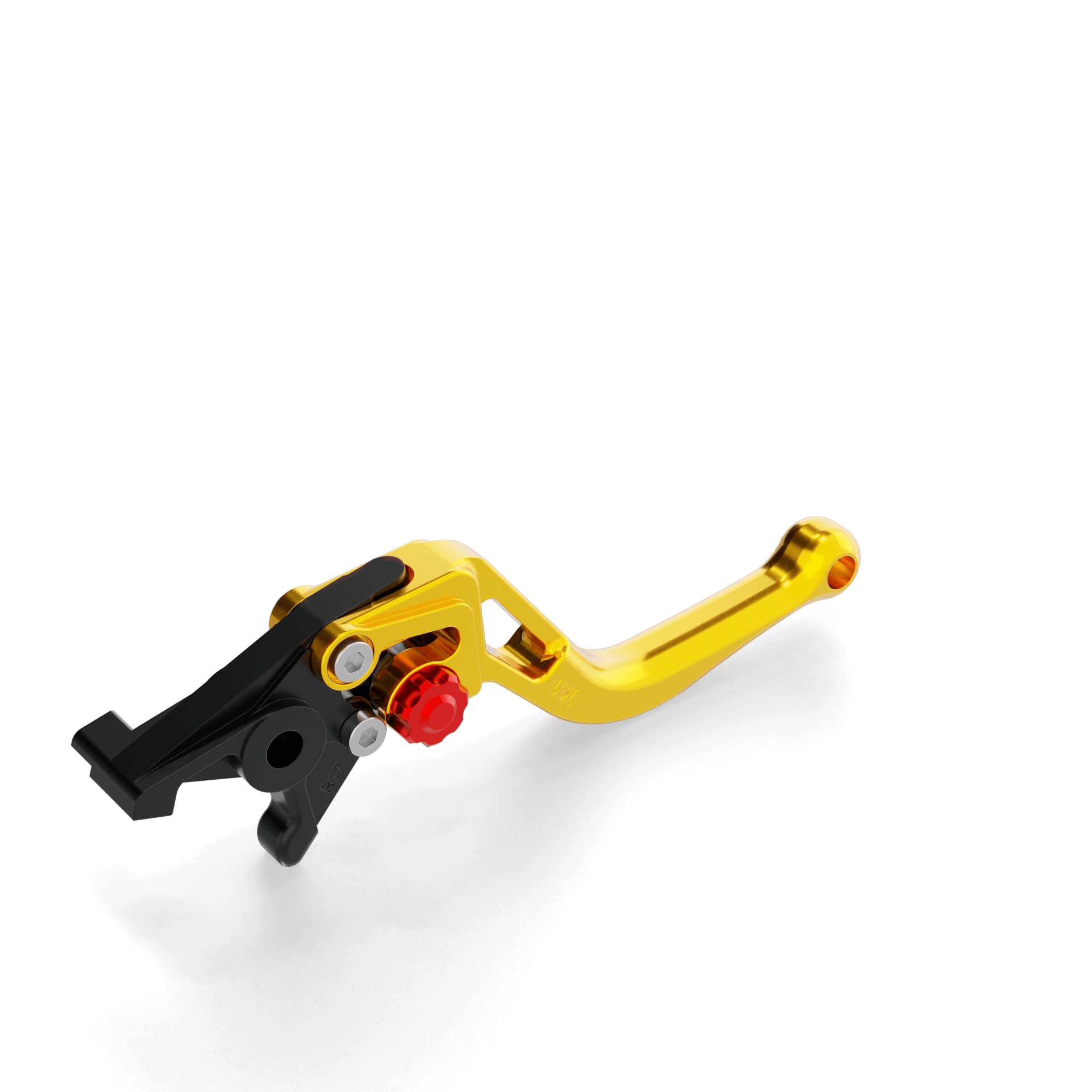 LSL Brake lever BOW R52R, short, gold/red, red