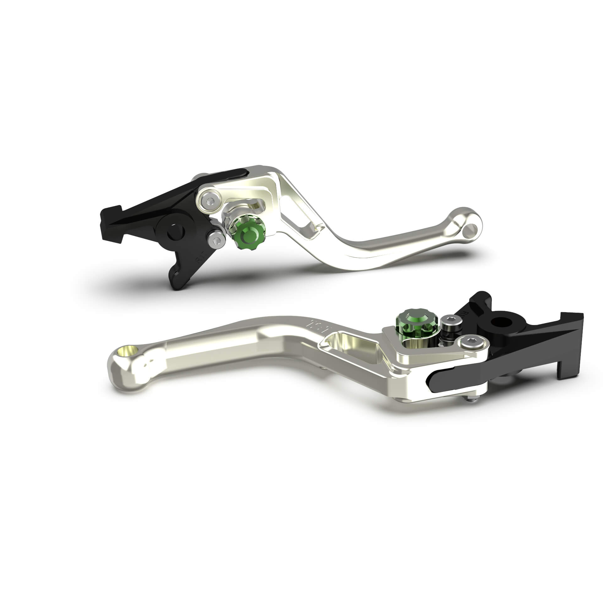 LSL Brake lever BOW R54R, short, silver/green, green