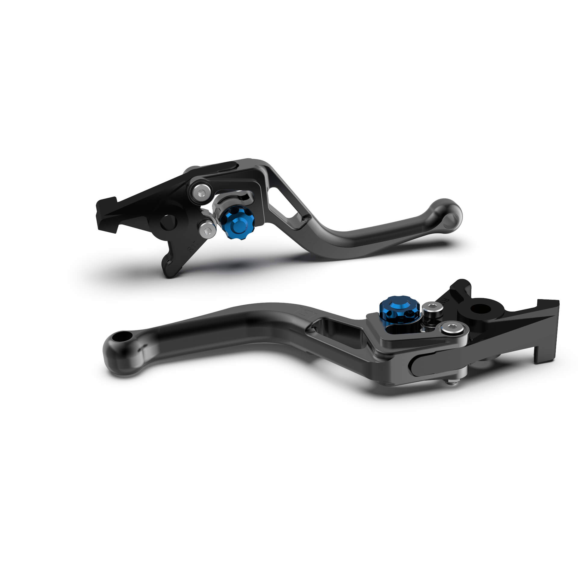 LSL Brake lever BOW R54R, short, black/blue, blue