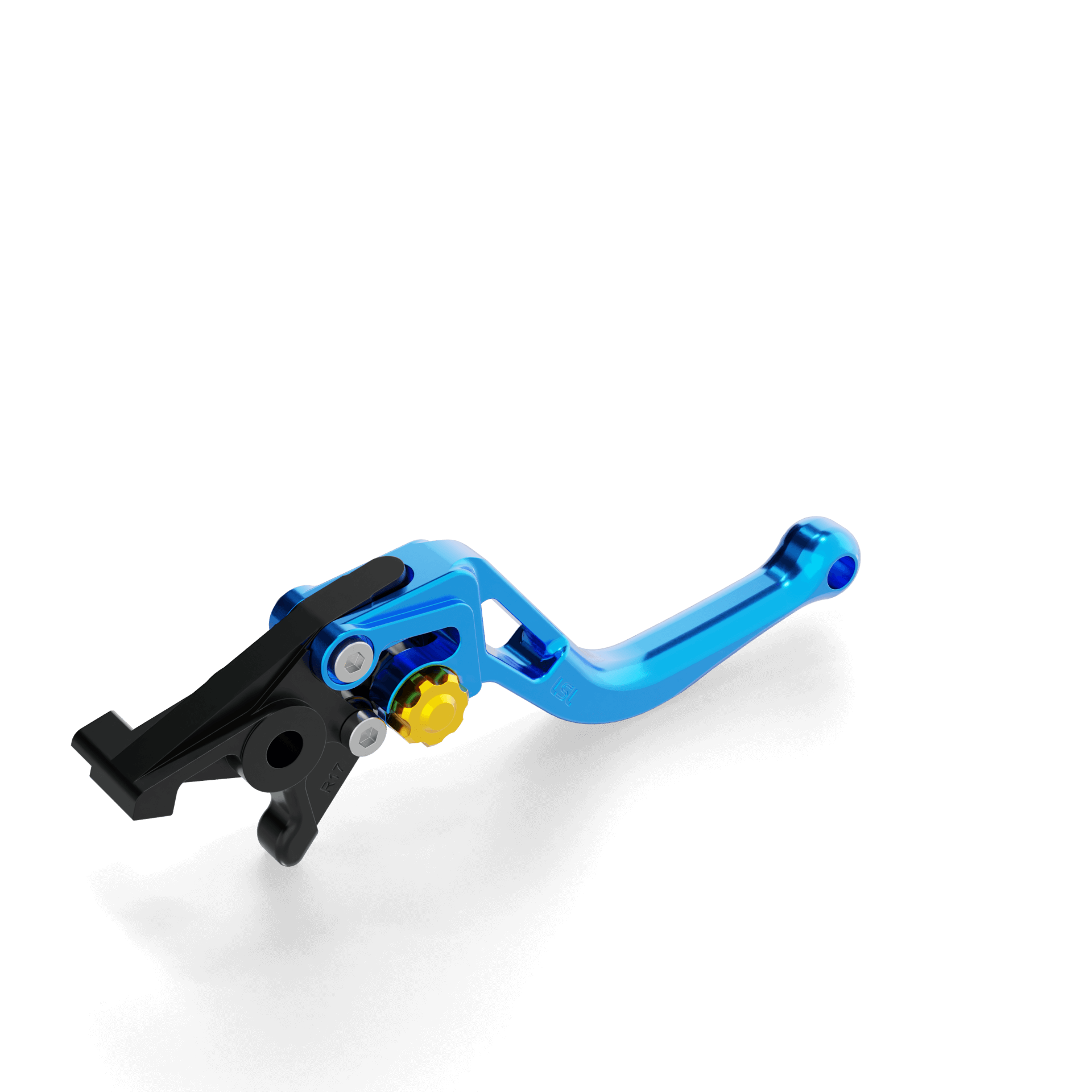 LSL Bremshebel BOW R68R, kurz, blau/gold, gold