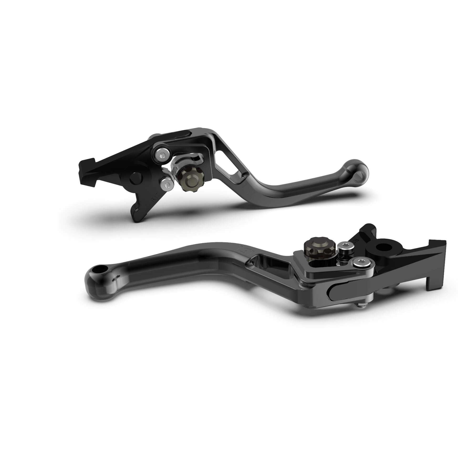 LSL Bremshebel BOW R68R, kurz, schwarz/anthrazit, schwarz-grau, schwarz-grau