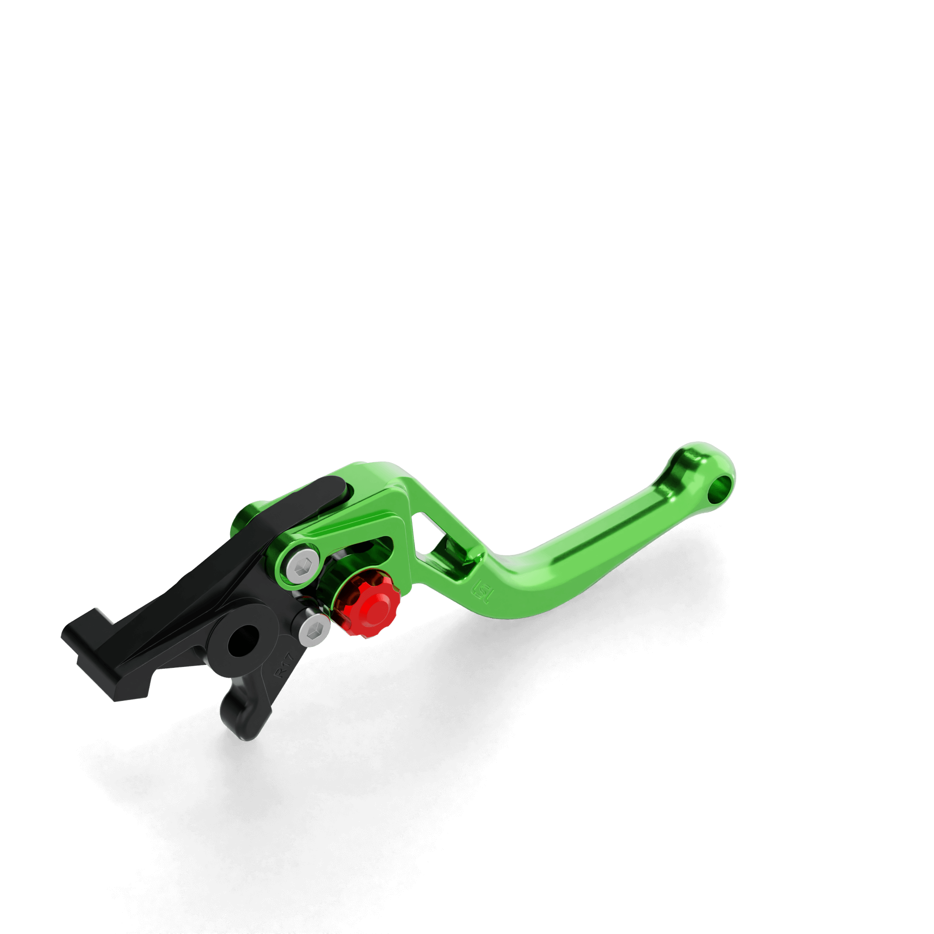 LSL Brake lever BOW short R74R, green/red, red