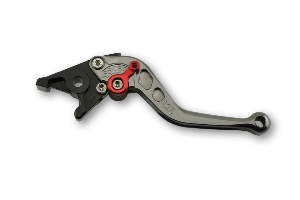 LSL Clutch lever Classic L15, anthracite/red, short, red
