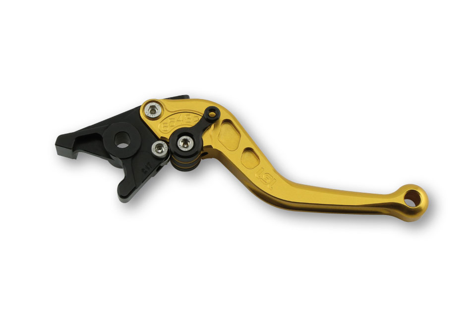 LSL Clutch lever Classic L35R, gold/black, short, black