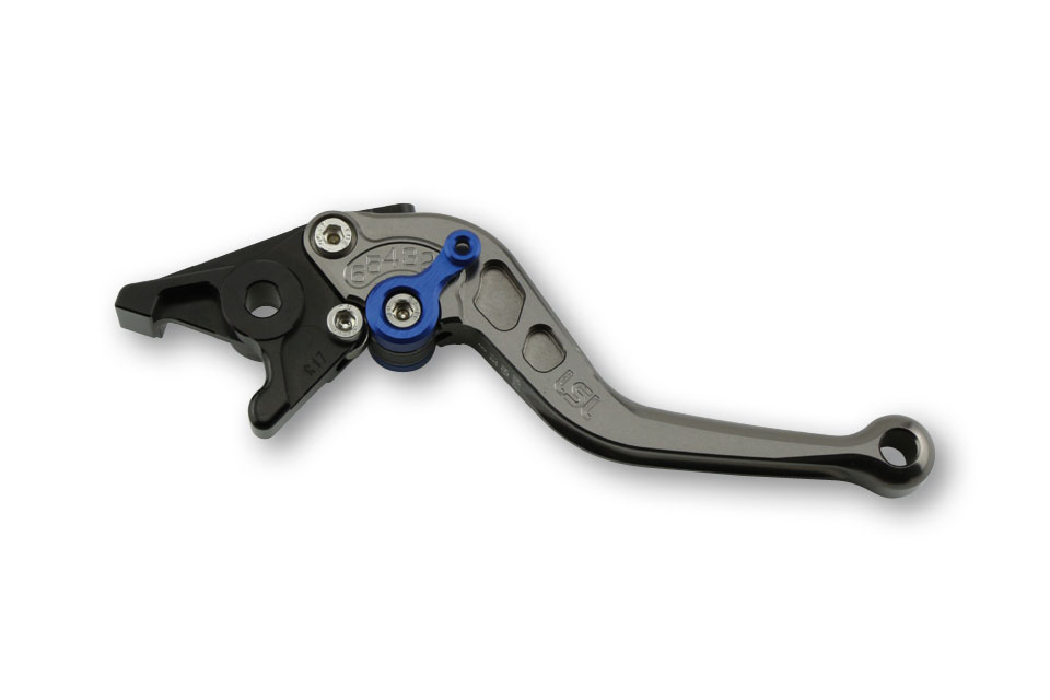 LSL Clutch lever Classic L37R, anthracite/blue, short, blue