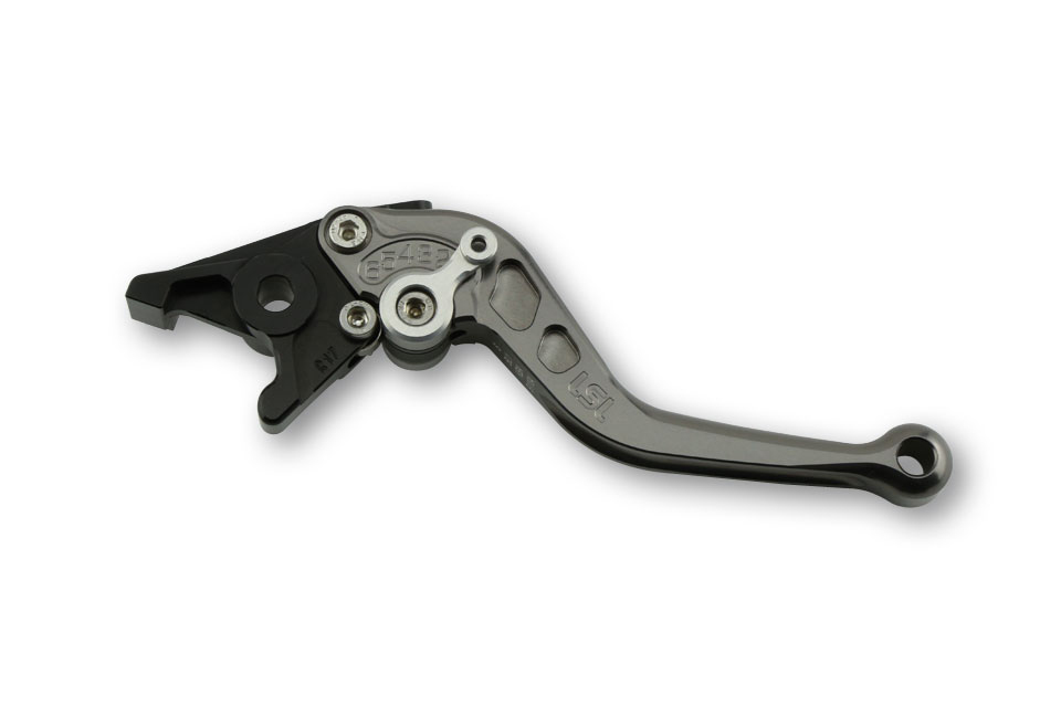 LSL Clutch lever Classic L37R, anthracite/silver, short, silver