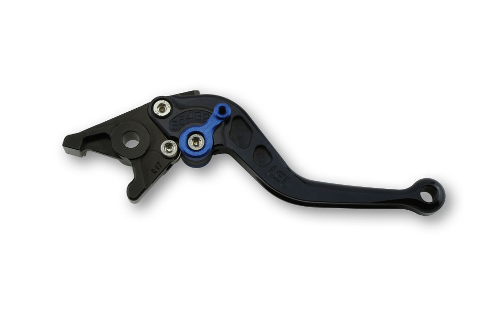 LSL Clutch lever Classic L37R, black/blue, short, blue