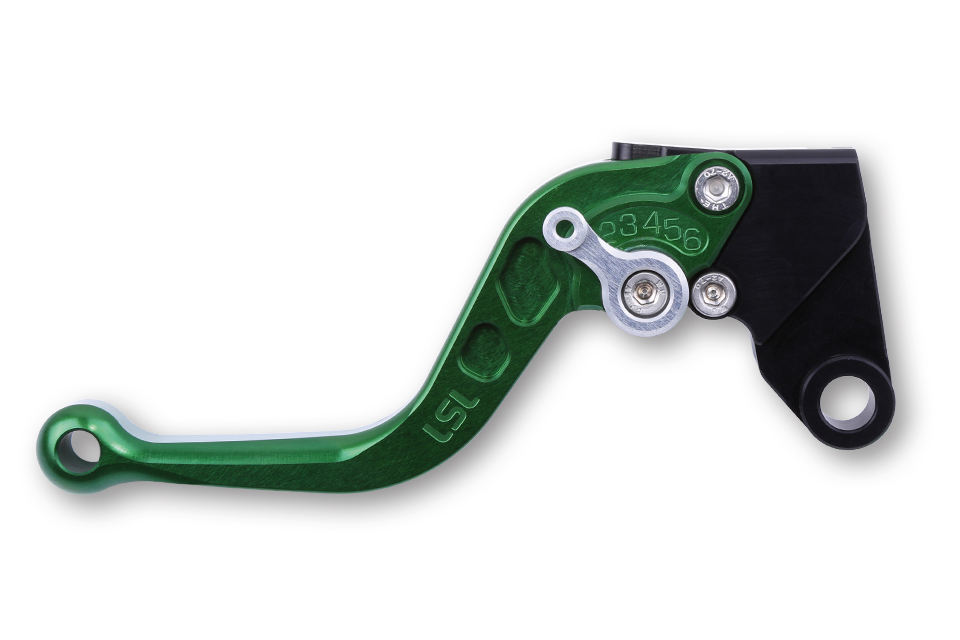 LSL Clutch lever Classic L46R, green/silver, short, silver