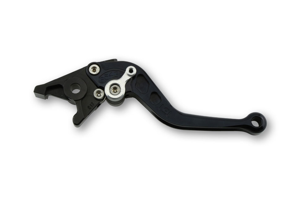 LSL Brake lever Classic R31, black/silver, short, silver