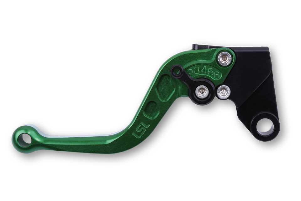 LSL Brake lever Classic R39R, green/black, short, black