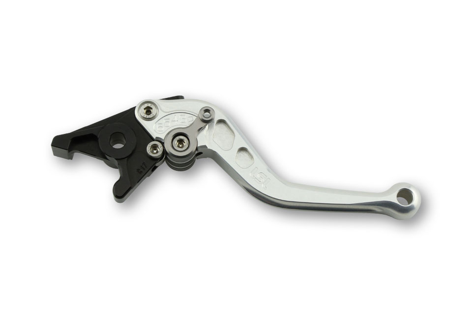 LSL Brake lever Classic R39R, silver/anthracite, short, black-grey, black-grey