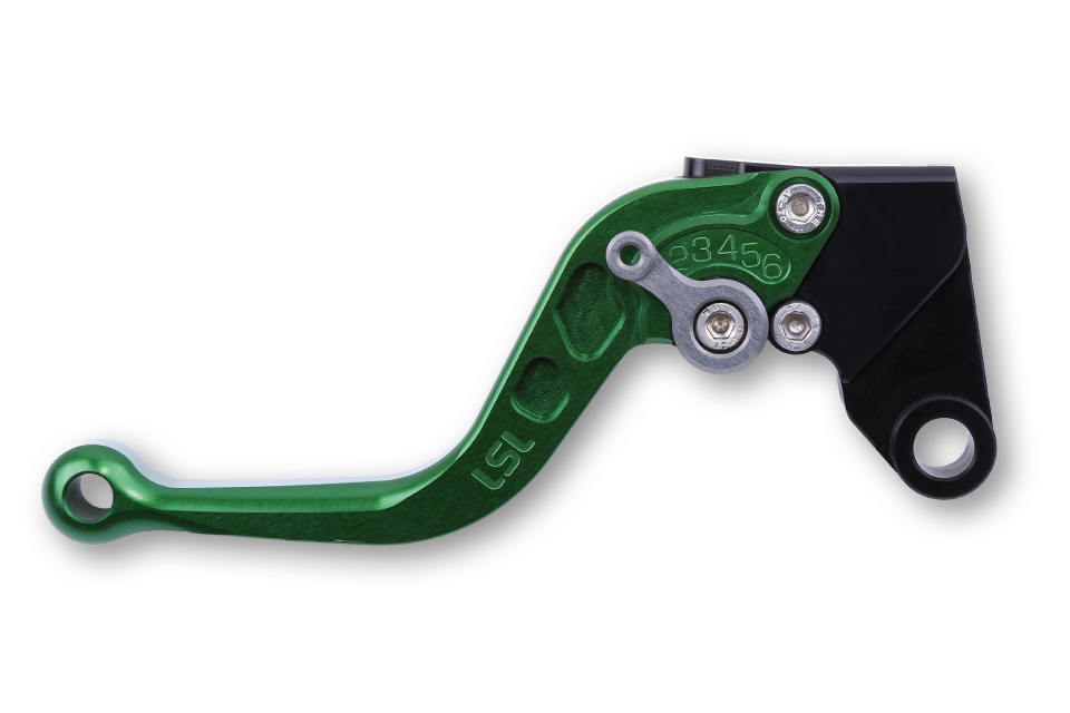 LSL Brake lever Classic R40R, green/anthracite, short, black-grey, black-grey