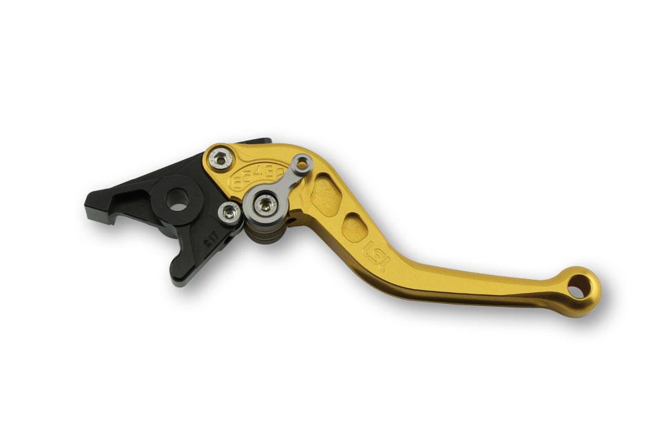 LSL Brake lever Classic R45, gold/anthracite, short, black-grey, black-grey