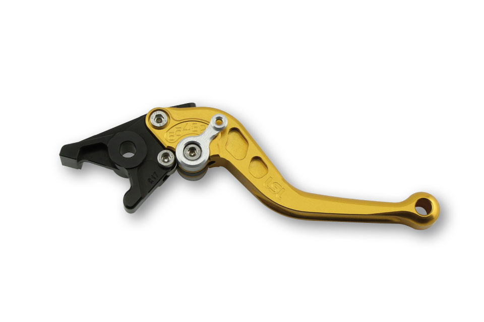 LSL Brake lever Classic R49R, gold/silver, short, silver