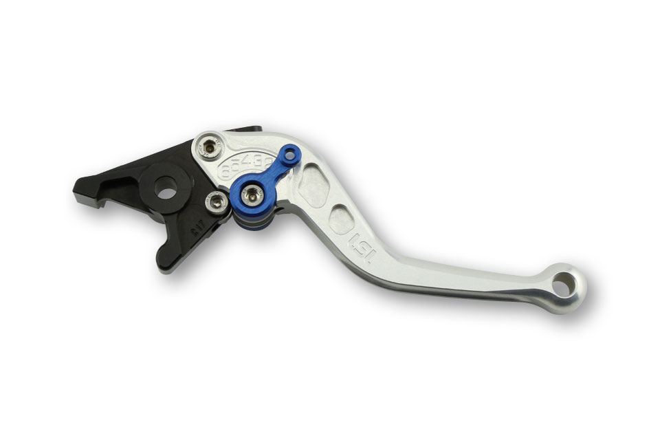 LSL Brake lever Classic R52R, silver/blue, short, blue