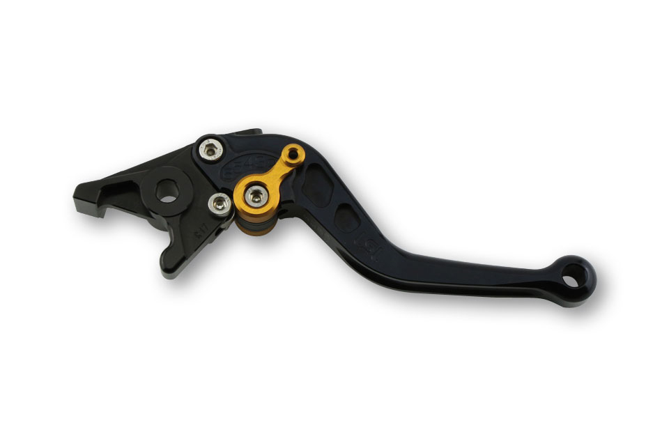 LSL Brake lever Classic R67R, black/gold, short, gold