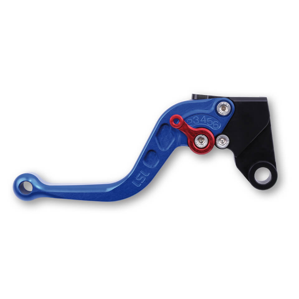 LSL Brake lever Classic R68R, blue/red, short, red