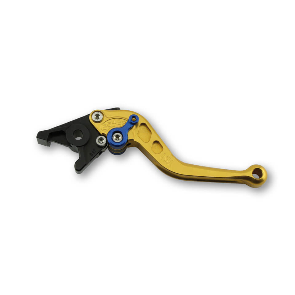 LSL Brake lever Classic R68R, gold/blue, short, blue