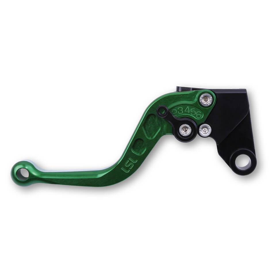 LSL Brake lever Classic R68R, green/black, short, black