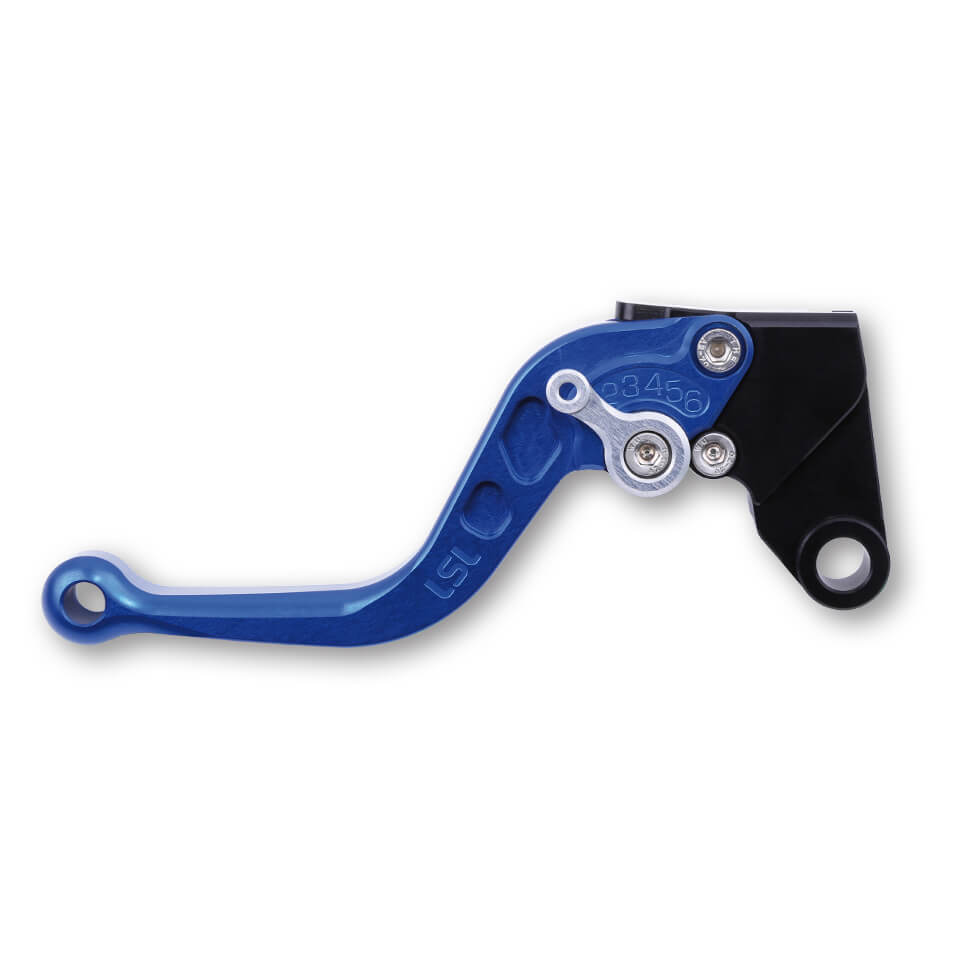 LSL Brake lever Classic R70, blue/silver, short, silver