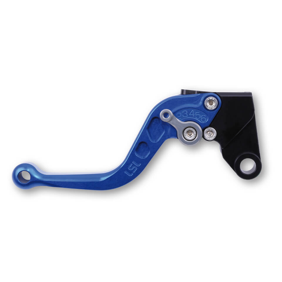LSL Brake lever Classic R74R, blue/anthracite, short, black-grey, black-grey