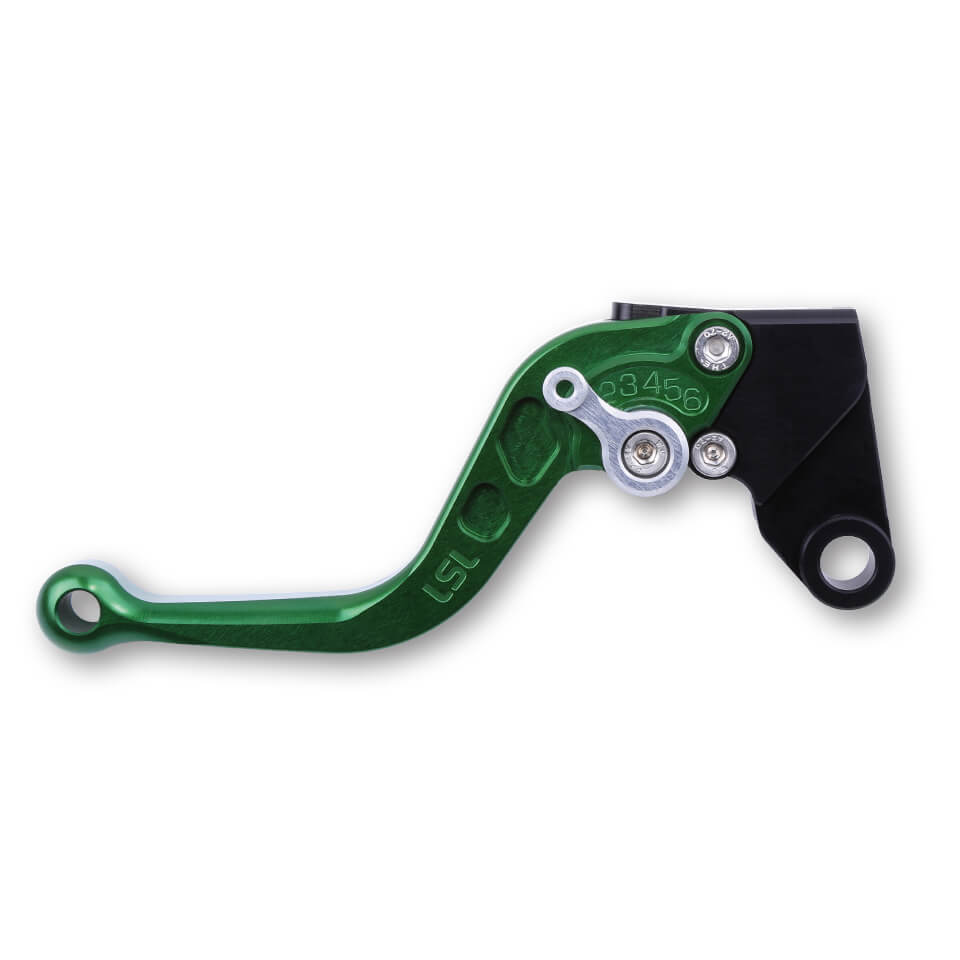 LSL Brake lever Classic R74R, green/silver, short, silver