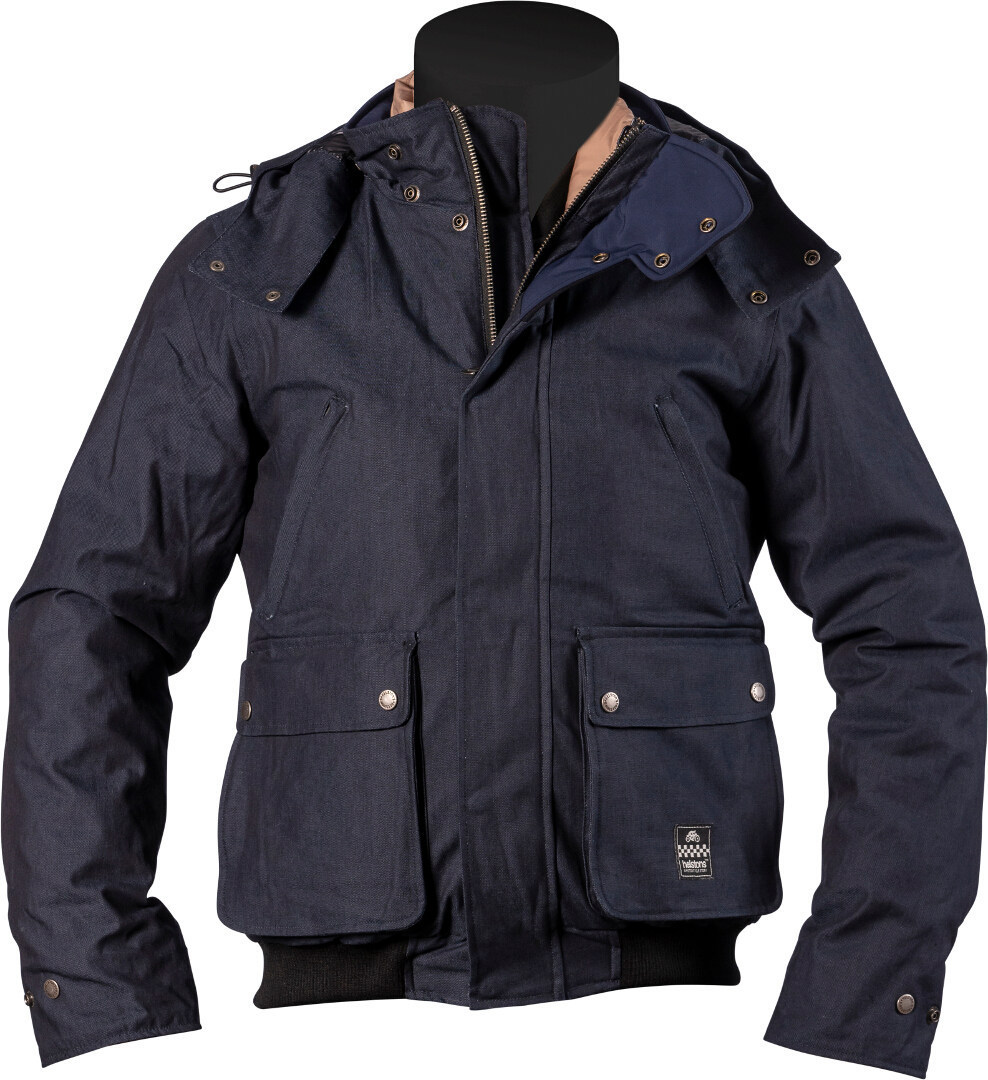 Helstons Walk Motorcycle Textile Jacket, blue, Size M, blue, Size M