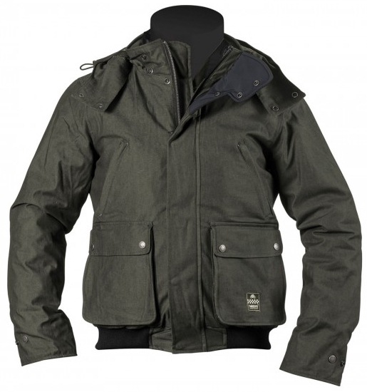 Helstons Walk Motorcycle Textile Jacket, green-brown, Size M, green-brown, Size M