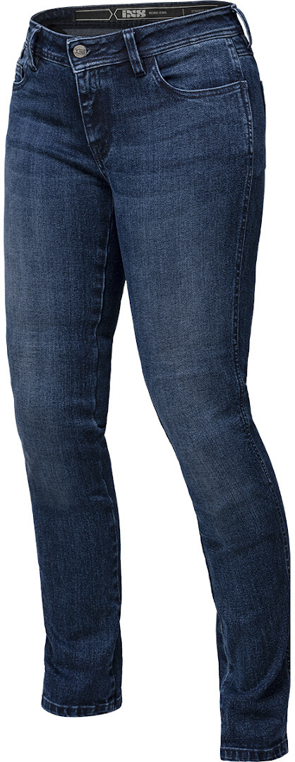 IXS 1L Straight Ladies Motorcycle Jeans, blue, Size 30 for Women, blue, Size 30 for Women