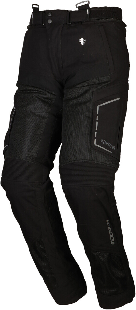 Modeka Khao Air Motorcycle Textile Pants, black, Size 3XL, black, Size 3XL