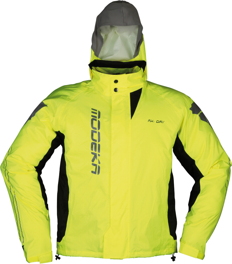 Modeka Unisex Yellow Ax Dry 2 Rain Jacket, Size 8XL