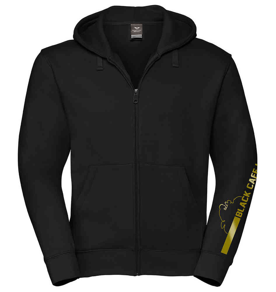 Black-Cafe London Retro Stripe Blåkedja Hoodie